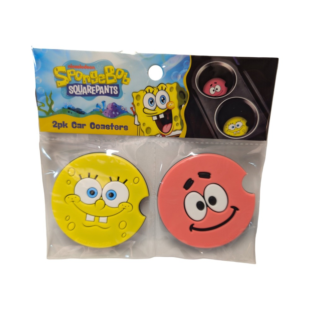 Nickelodeon SpongeBob 2pk Car Coasters